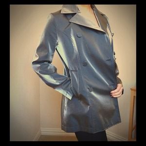 Banana Republic silver double breasted coat