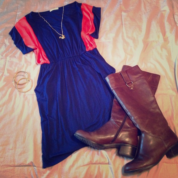 🚫reserved bundle 🚫Blue and orange dress