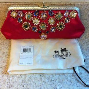 Tony Duquette + Coach Swarovski Flower Clutch