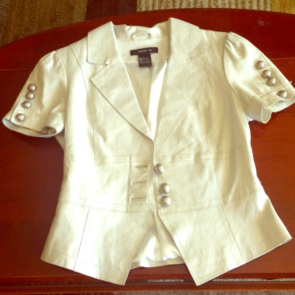 Arden b faux leather top