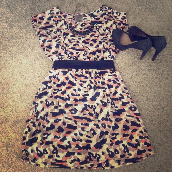 Cheetah print dress