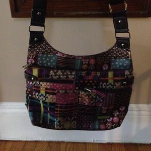 Lily bloom printed hand bag