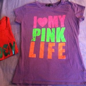 "I love my pink life" playboy tee🐇
