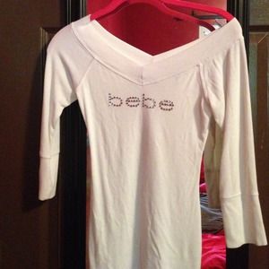 Bebe quarter sleeved shirt