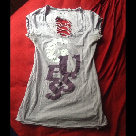 Barely worn Guess tee with sexy back