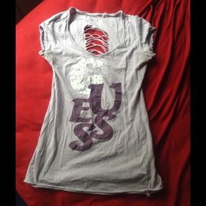 Barely worn Guess tee with sexy back