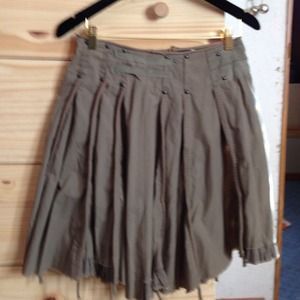 Green Girlie/Army Free People Skirt Size 2