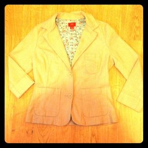 Beige pin striped blazer
