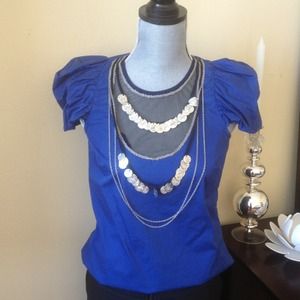 Fun! Plenty by Tracy Reese top w necklace