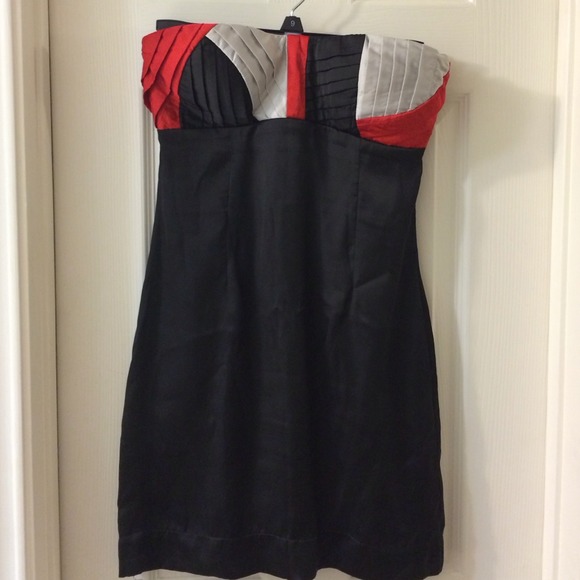 Strapless mini dress