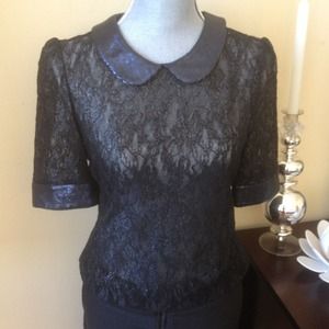 NWOT sexy lace & sequin top