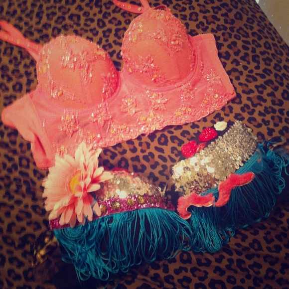Sold seperatley beautiful rave bras