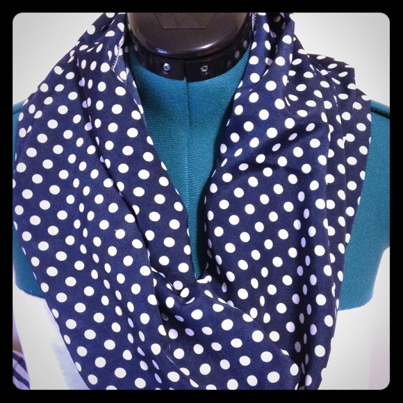 Navy blue infinity scarf