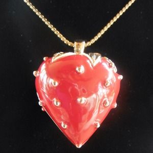 Vintage strawberry necklace