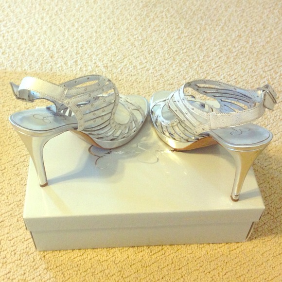 Jessica Simpson Silver Shoes