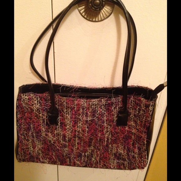 Furry handbag