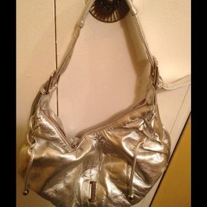 Handbag silver shiny