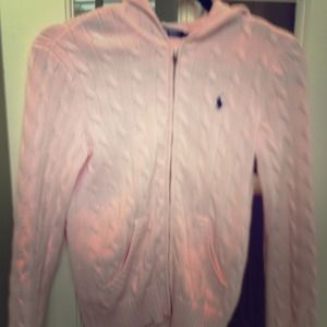 Pink Ralph Lauren Sweater with Zipper