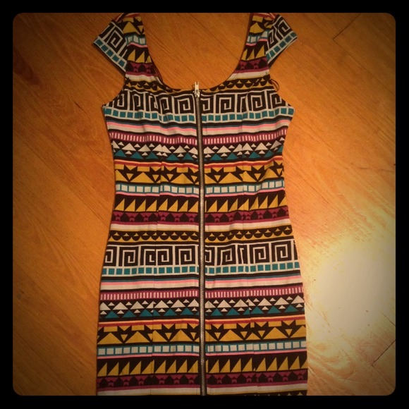 H&M tribal bodycon dress.