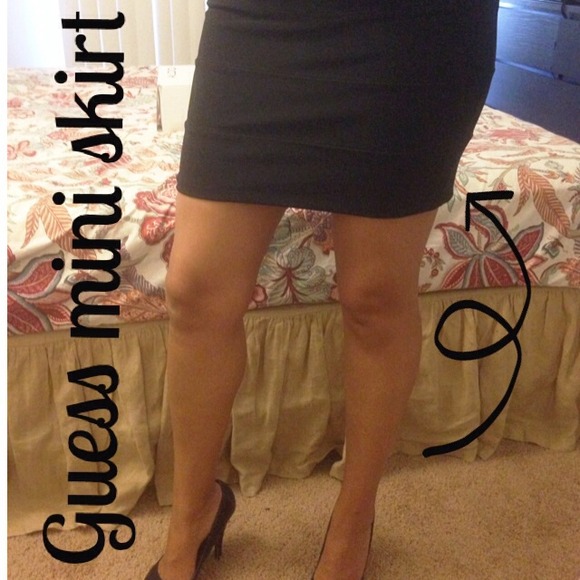 Guess black mini skirt. Reduced!