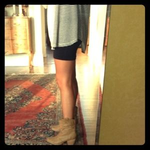 Tan booties. Size 6 1/2