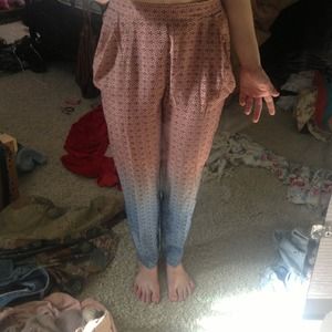 Oriental baggy pants ombre hippie things