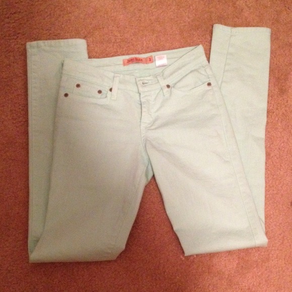 SOLD!!!!Mint green skinny jeans