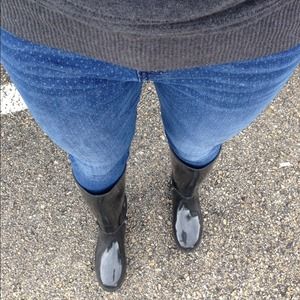 ALDO Shoes - Aldo Black Patent Leather Rain Boots ALDO Shoes - Aldo Black Patent Leather Rain Boots