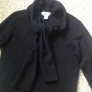 Black wool sweater