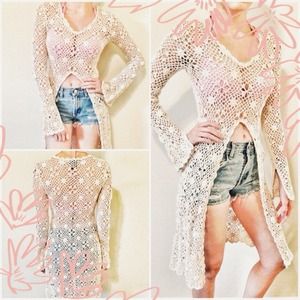 🎉HP!🎉🌸Bohemian Knit Cover-Up🌸