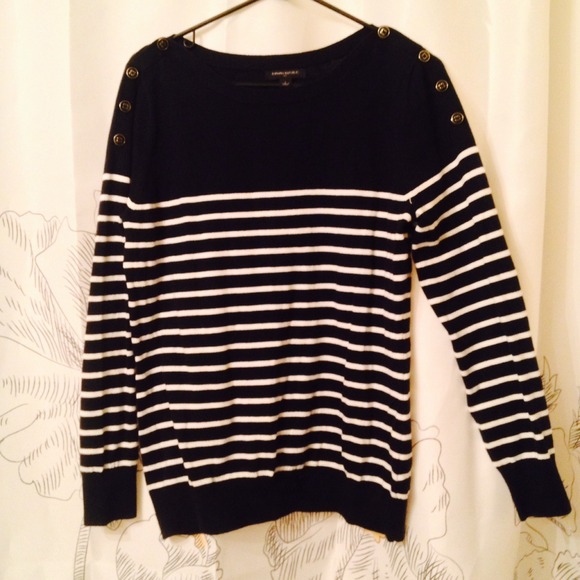 Blue/White Striped Sweater from Banana Republic