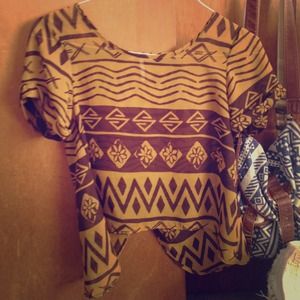 Brown and Gold Indie Shirt