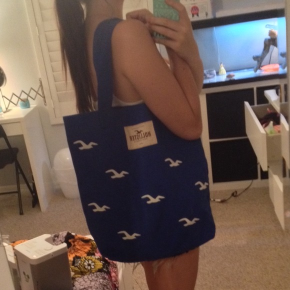 Blue hollister bag