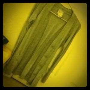 Grey Cardigan with button Back