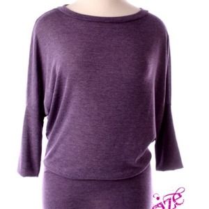 Heather Purple Tunic Top