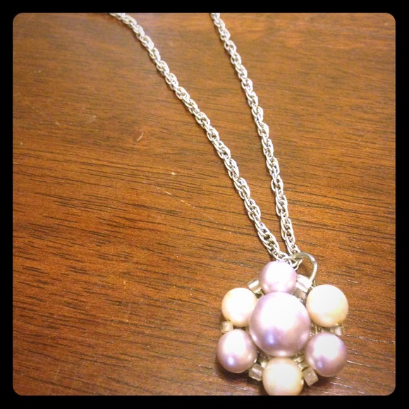 Handmade Purple Pearl Necklace