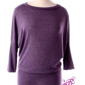 Heather Purple Tunic Top