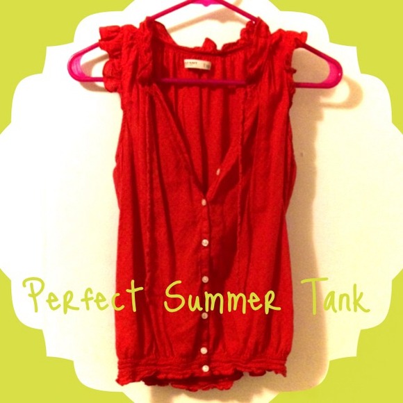 Bright Red Tank Top