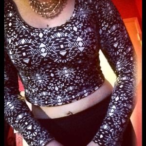 Tribal crop top