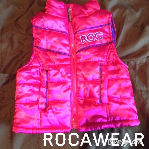 ❎SOLD❎Little girl's pink & purple puffer vest coat