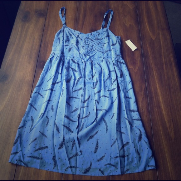 ✳️sold✳️ Blue feather dress