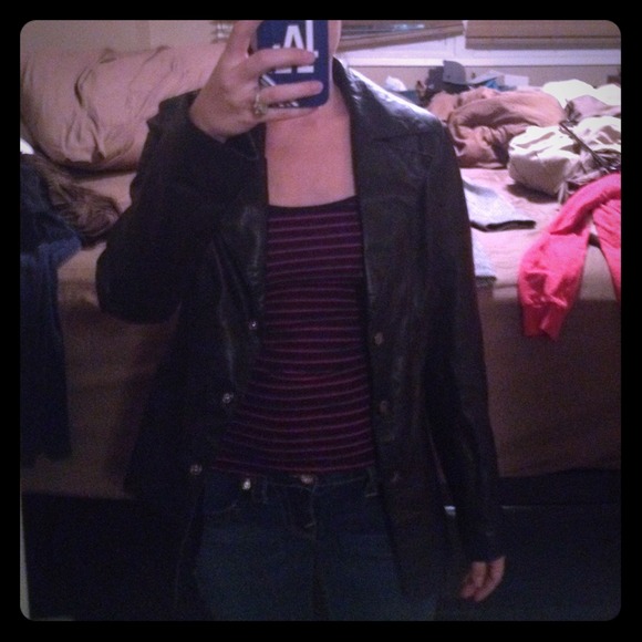 Reduced price! Bebe black leather jacket