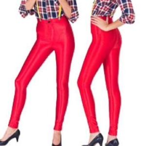 Red disco pants