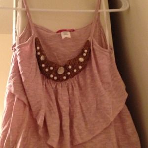 Light pink jeweled top