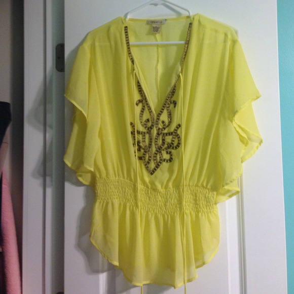 Arden B Flutter Chiffon Top