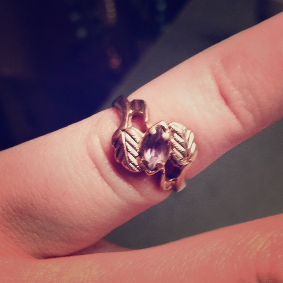 Purple and gold ring - Picture 1 of 4