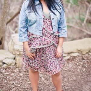 Floral ruffle dress!