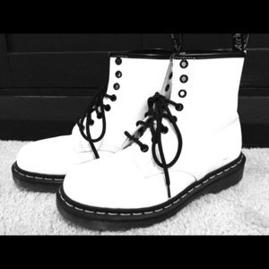 White Doc Martins
