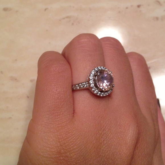 LOWEST💵Sterling silver huge pink Safire ring - Picture 2 of 4