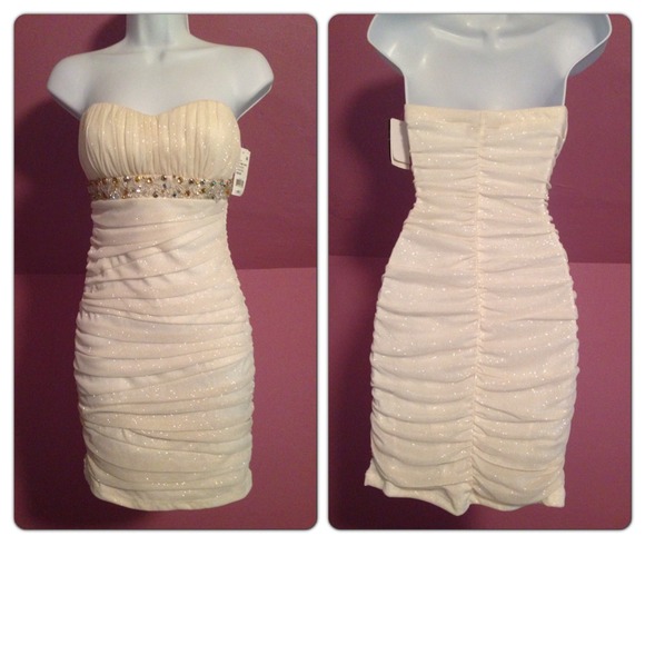 City Triangle strapless formal dress